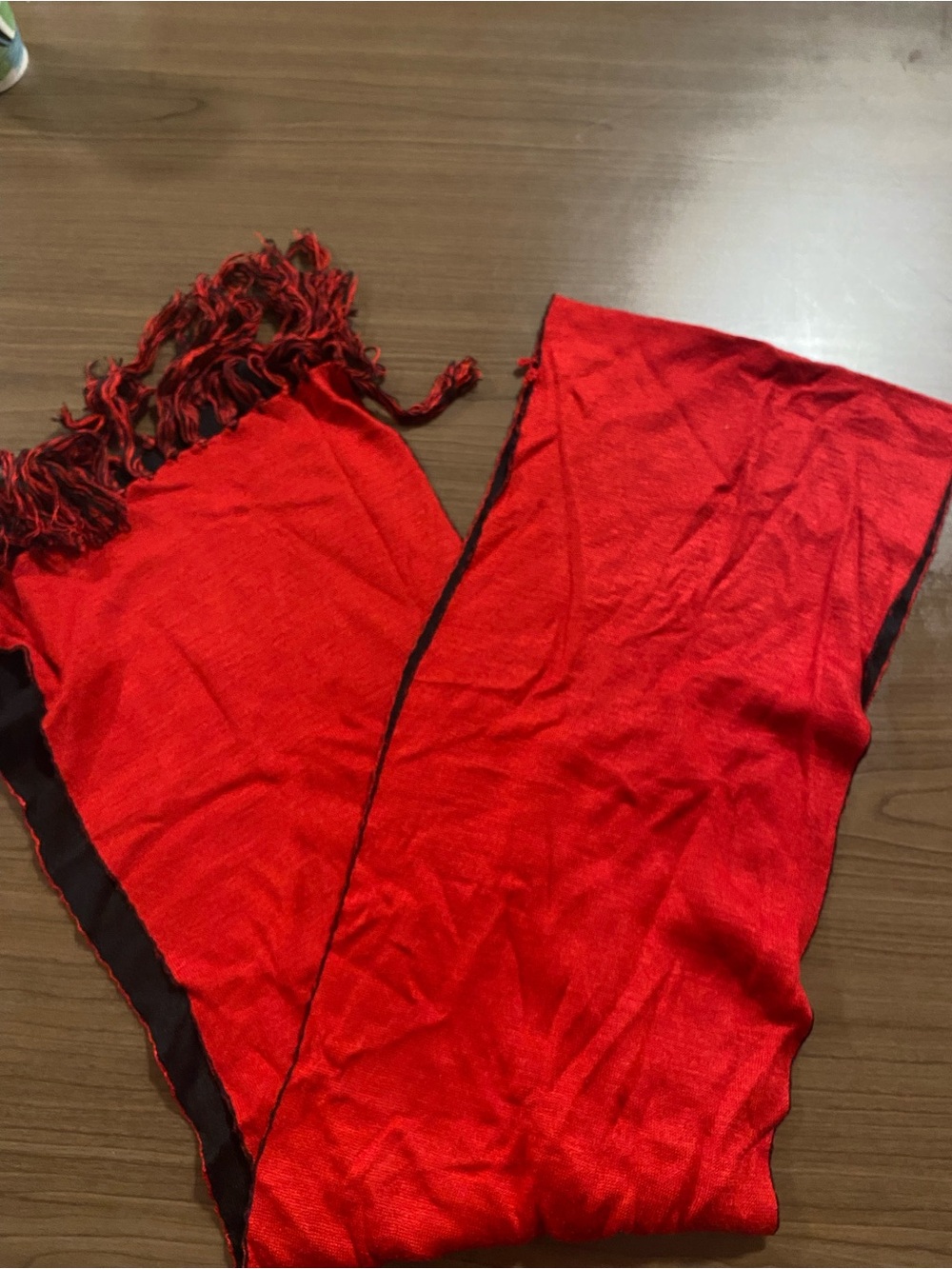 Red and black Scarf  - Lightweight Red and black